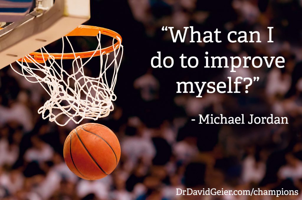 What you can learn from Michael Jordan about improvement | Dr Geier