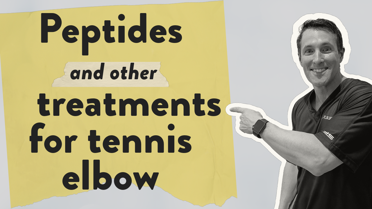 Peptides and other treatments for tennis elbow Dr Geier