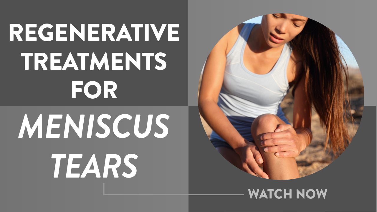 Regenerative treatments for meniscus tears | Dr Geier